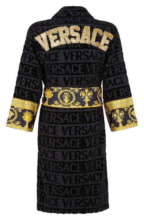 pajama robe men versace|Versace jumper men's.